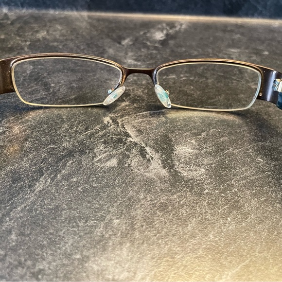Gucci glasses Model 2859 NOT Brown/marble half rim frame Italy 51[]17 135 - Picture 6 of 9